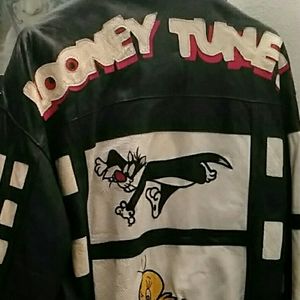 Womens leather looney tunes jacket